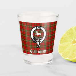 Vaso De Chupito Clan Scott Escudo Badge & Tartan