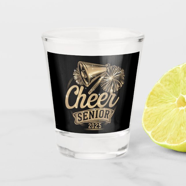 Vaso De Chupito Clase De Graduación De Alegre De 2025 (Anverso)