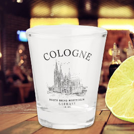 Vaso De Chupito Classic Cologne Cathedral Germany Vista