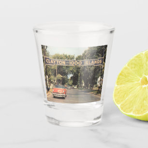 Vaso De Chupito Clayton Thousand Islands NY, 1959 Estilo de época