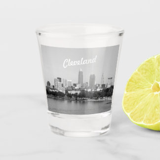 Vaso De Chupito Cleveland Lake View BW