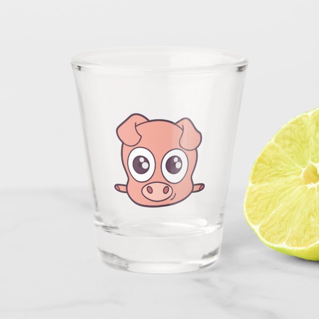 Vaso De Chupito Clísico de cerdo (Anverso)