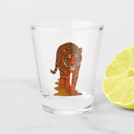 Vaso De Chupito Cloisonne Art Tiger on the Jungle Path