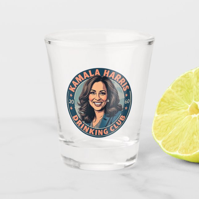 Vaso De Chupito Club de Bebidas Kamala Harris (Anverso)