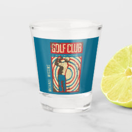 Vaso De Chupito Club de golf Retro Personalizado