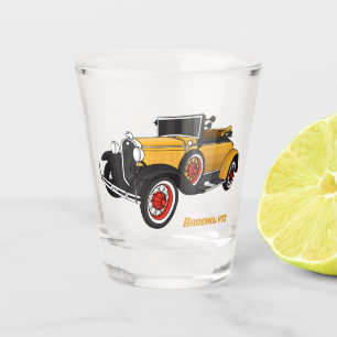 Vaso De Chupito Coche amarillo clásico 1931
