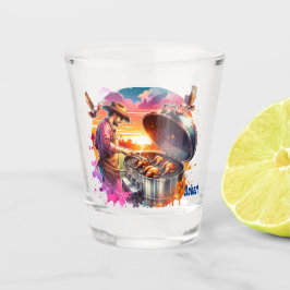Vaso De Chupito Cocina de vaquero occidental cocinando en Personal