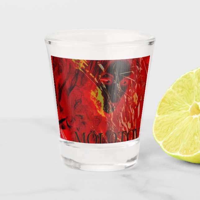 VASO DE CHUPITO ¡COCTEL MOLOTOV! (Anverso)