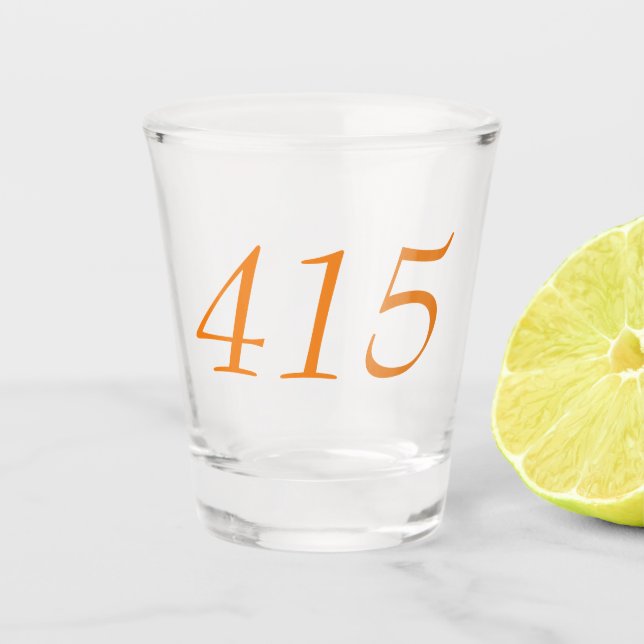 Vaso De Chupito Código de área 415 (San Francisco) (Anverso)