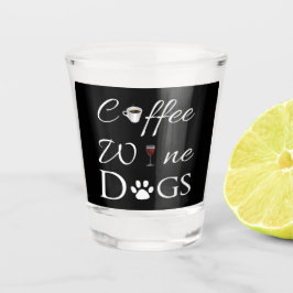 Vaso De Chupito Coffee Wine Dogs Vidrio
