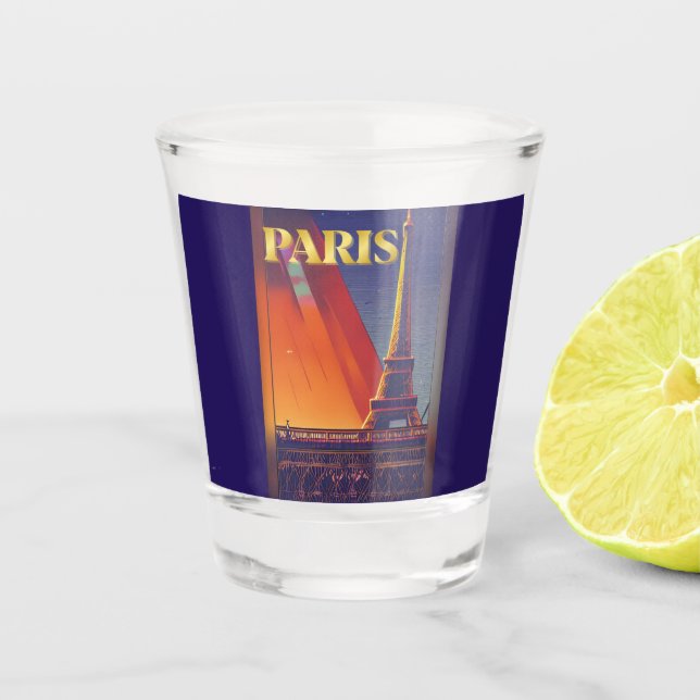 Vaso De Chupito Cojín decorativo Francia de París (Anverso)