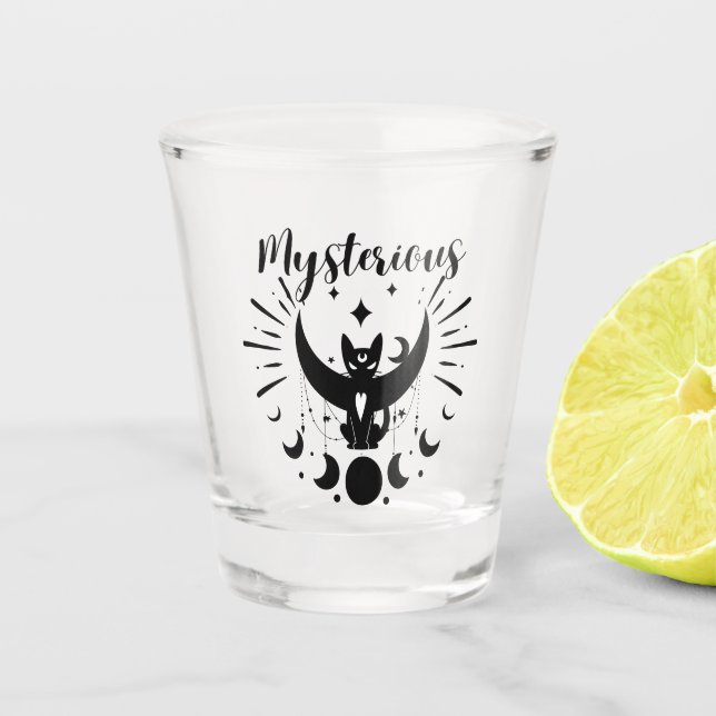 Vaso De Chupito Colección de sellos de Halloween "misteriosa" (Anverso)