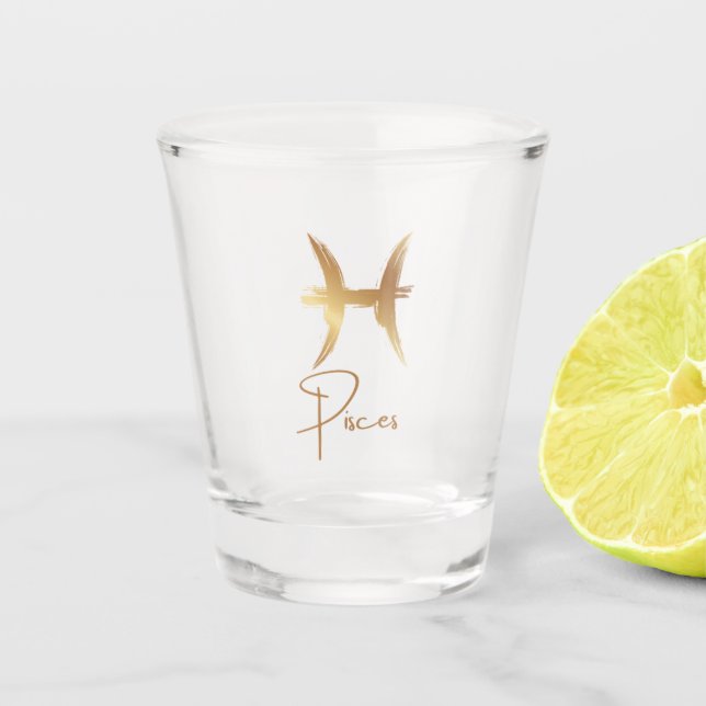 Vaso De Chupito Colección Zodiac - Pisces (Anverso)