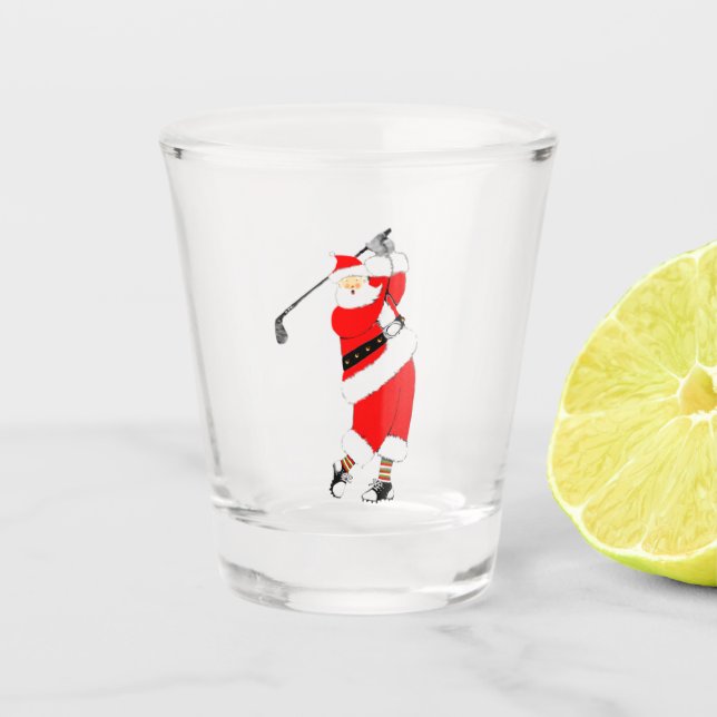 Vaso De Chupito Coleccionable de golf de Navidad (Anverso)