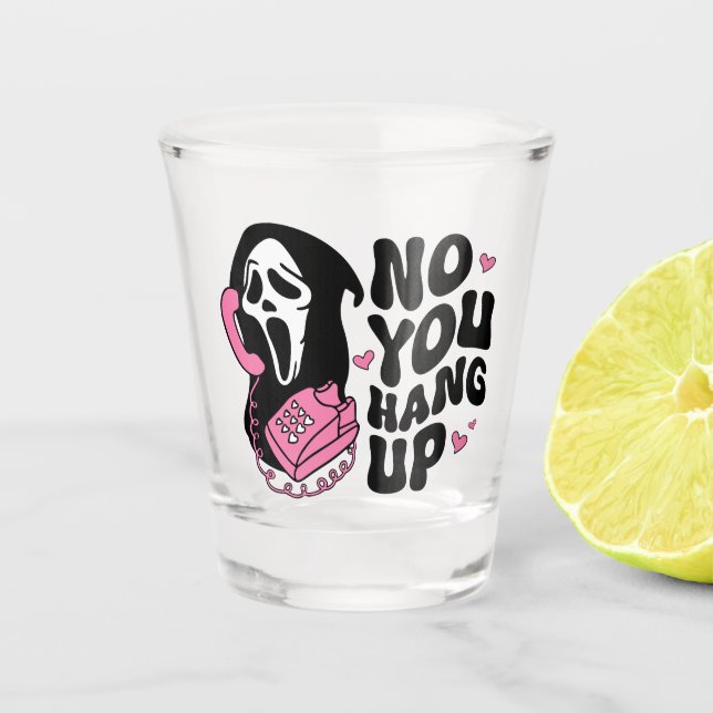 Vaso De Chupito "Colgar" Fantasma Horror Regalo de fans (Anverso)