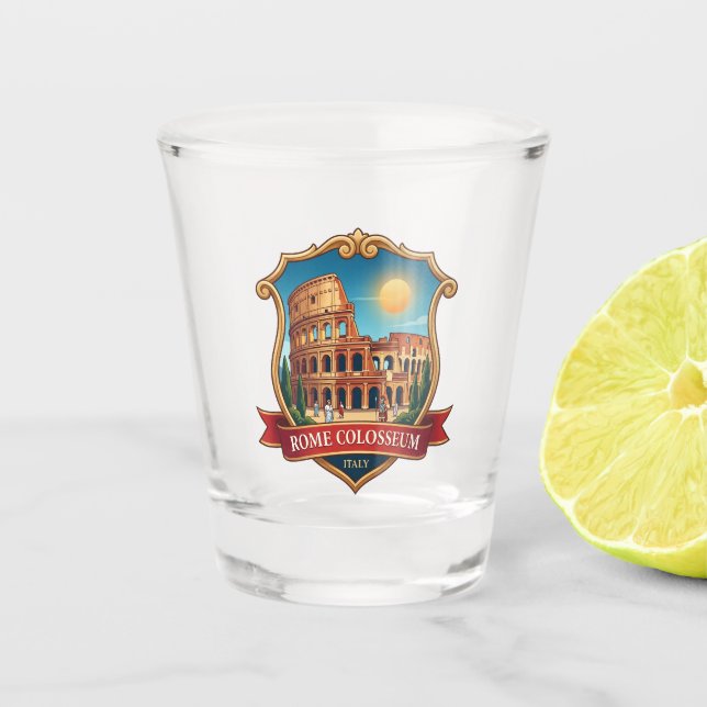 Vaso De Chupito Coliseo de Roma Italia (Anverso)