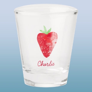 Vaso De Chupito Color de agua de fresa Nombre personalizado person
