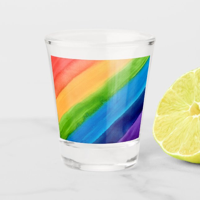 Vaso De Chupito Colores arcoiris (Anverso)