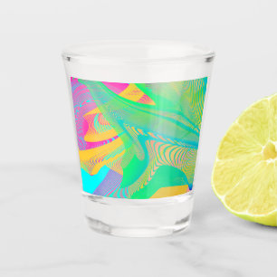 Vaso De Chupito COLORES FLUO - Arte Fractal -