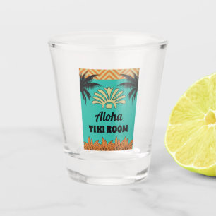 Vaso De Chupito Colores retro de barra tiki con nombre