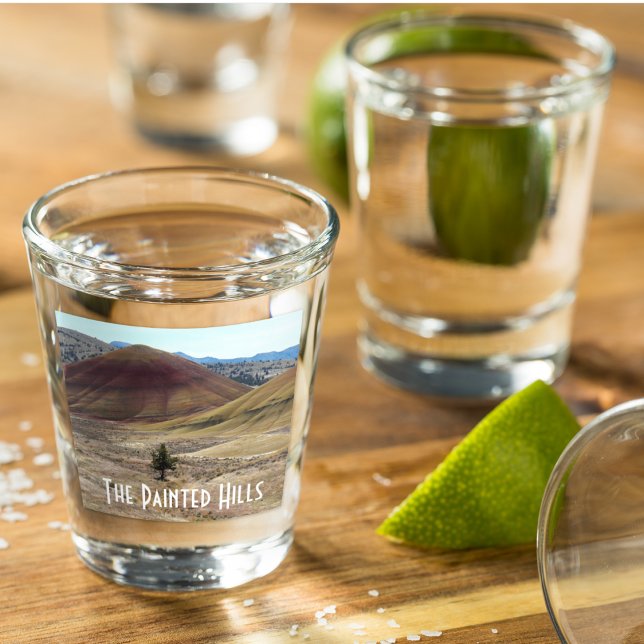 Vaso De Chupito Colorida foto de colinas pintadas (In Situ)