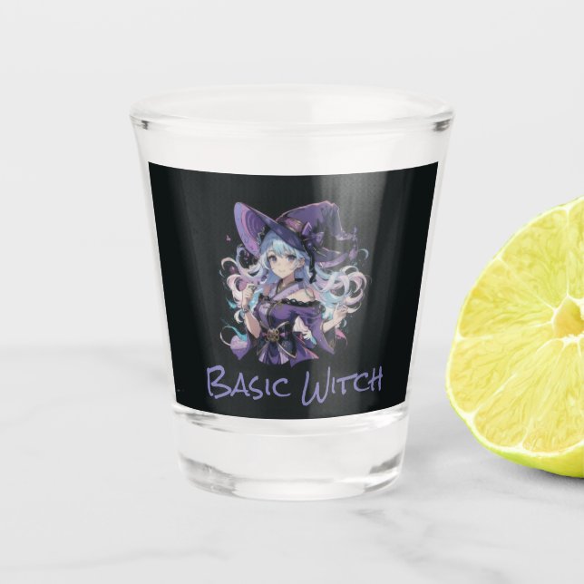 Vaso De Chupito Colorido/anime/bruja/Halloween (Anverso)
