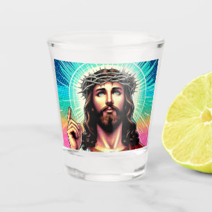 Vaso De Chupito ¡Colorido Jesús disparó un vaso!