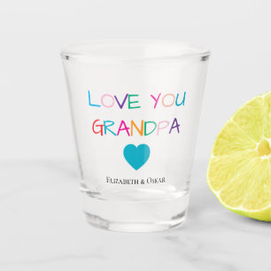 Vaso De Chupito Colorido "Te amo abuelo" - Diversión y sentido del