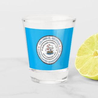 Vaso De Chupito Columbus (Georgia) city flag Shot Glass