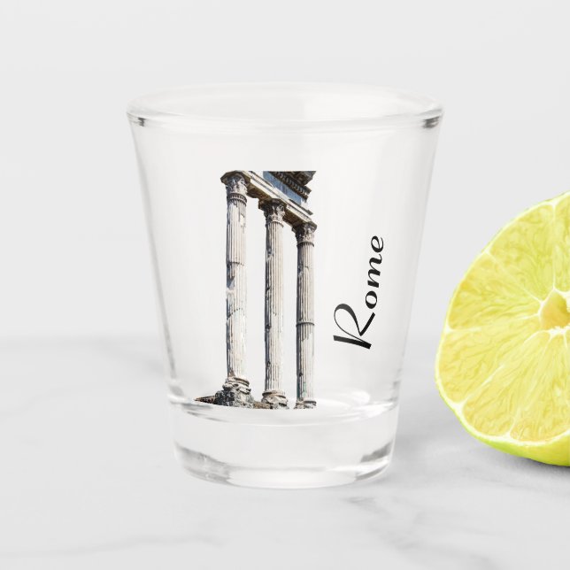 Vaso De Chupito Columnas de piedra antiguas (Anverso)
