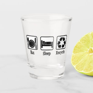 Vaso De Chupito Coma reciclaje del sueño