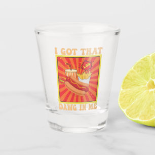 Vaso De Chupito Combo De Cómic Cómico De Perros Calientes Que Teng