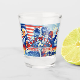 Vaso De Chupito Commemorative 1776-2026 USA Semiquincentennial 