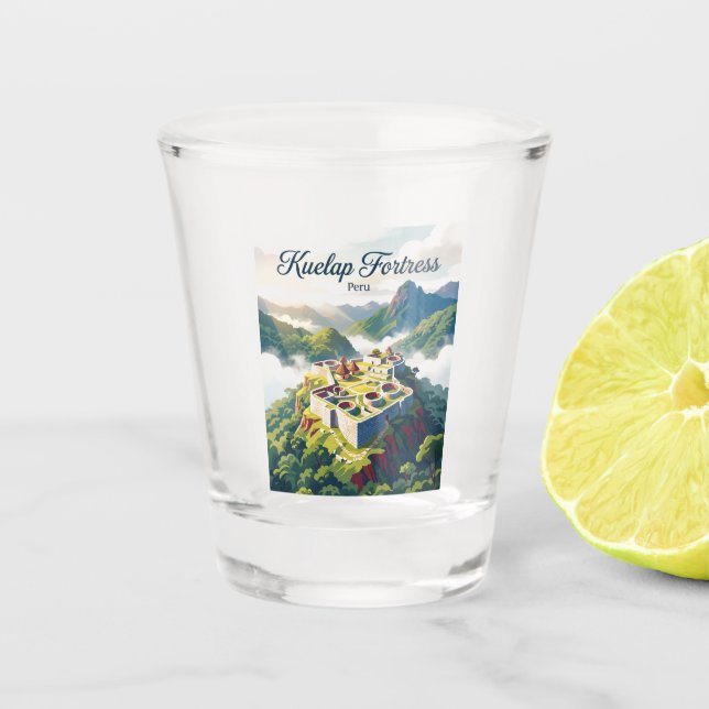 Vaso De Chupito Complejo Arqueológico Kuelap Perú (Anverso)