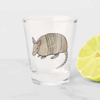 Vaso de chupito con armadillo