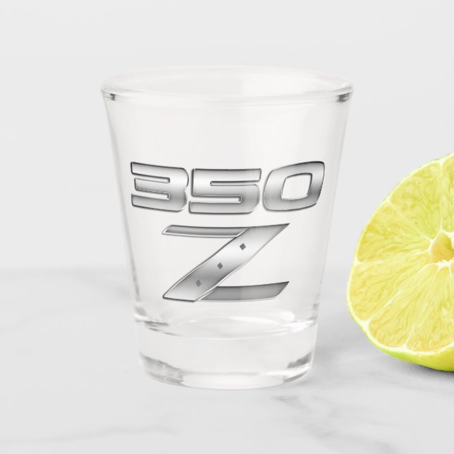 Vaso de chupito con emblema cromado 350Z (Anverso)