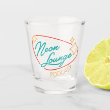 Vaso de chupito con logotipo de Neon Lounge