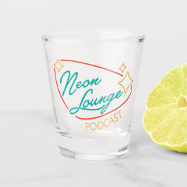 Vaso de chupito con logotipo de Neon Lounge