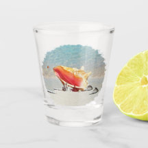 Conch On The Beach Ceramic Tile Desk Organizador