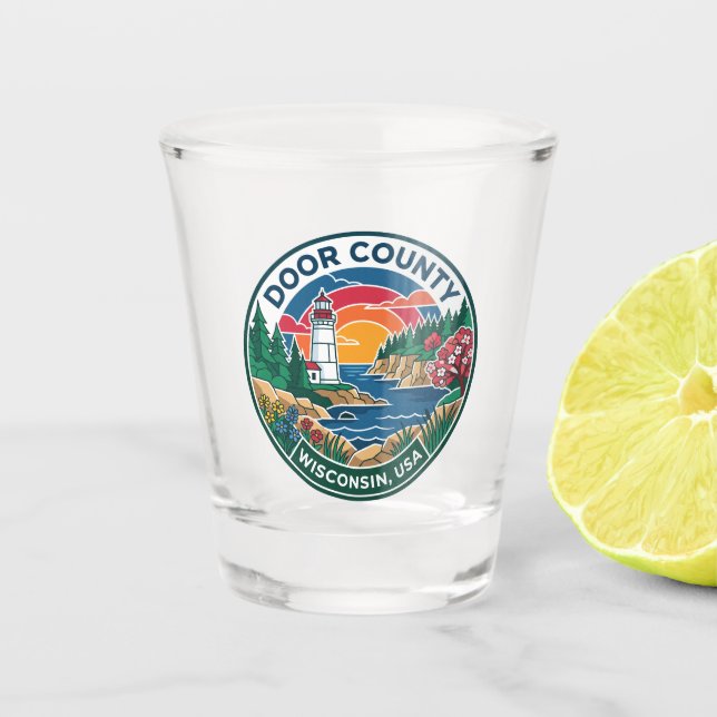 Vaso De Chupito Condado de Door EE. UU. (Anverso)