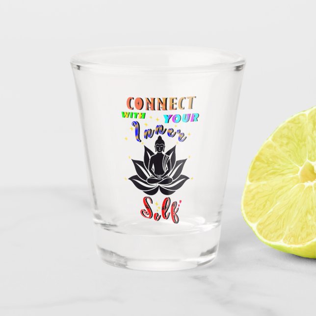 Vaso De Chupito Conéctate con tu propio interno (Anverso)