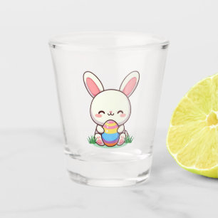 Vaso De Chupito Conejo de primavera/Semana Santa con huevo