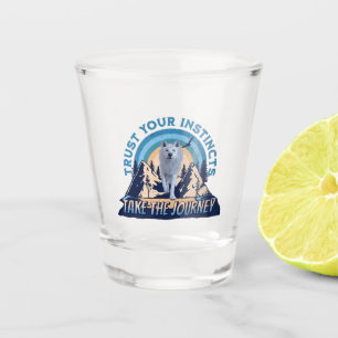 Vaso De Chupito Confía en tus instintos Aventura del lobo ártico A