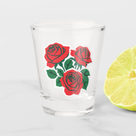 Vaso De Chupito Conjunto de Rosas