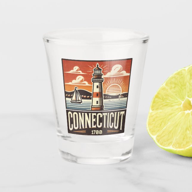 Vaso De Chupito Connecticut (Anverso)