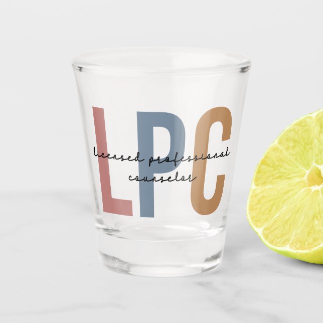 Vaso De Chupito Consejero Profesional con Licencia LPC (Anverso)