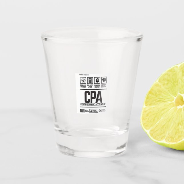 Vaso De Chupito contador público certificado-CPA (Anverso)