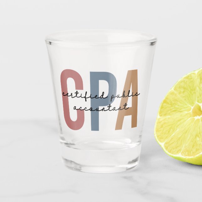 Vaso De Chupito Contador Público Certificado por CPA Retro (Anverso)