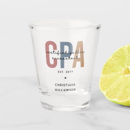 Vaso De Chupito Contador público certificado por CPA Retro Persona