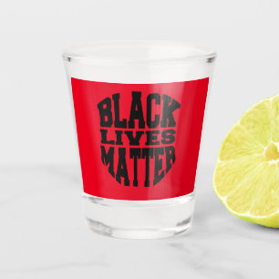 Vaso De Chupito Contorno de las vidas negras